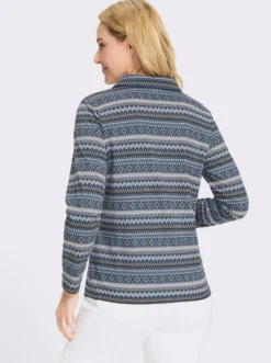 Langarmshirt mit Polokragen