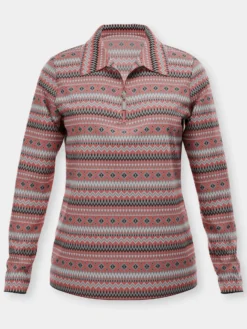 Langarmshirt mit Polokragen