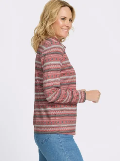 Langarmshirt mit Polokragen