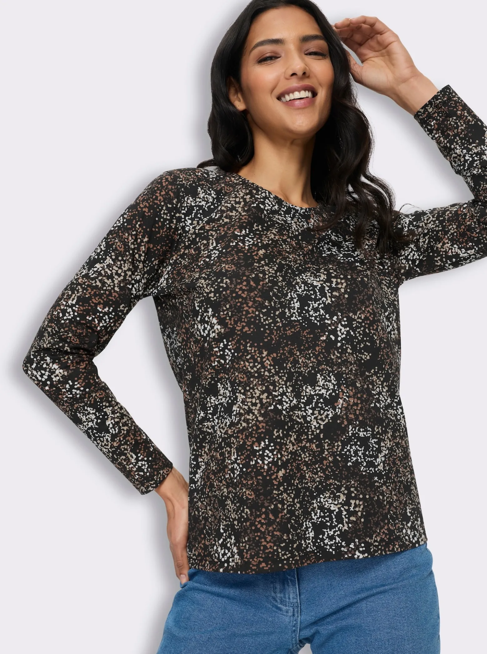 Langarmshirt mit Print