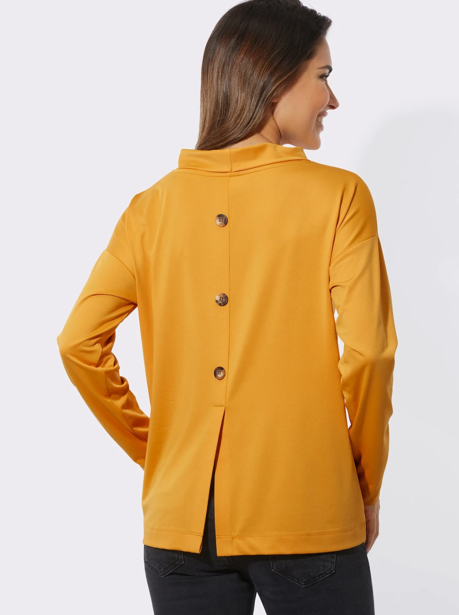 Langarmshirt mit Rückenschlitz