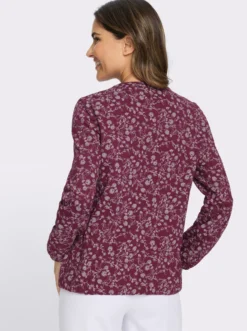 Langarmshirt mit Rüschen am Ausschnitt