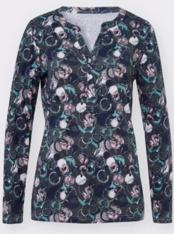 Langarmshirt mit Rundhals-Ausschnitt