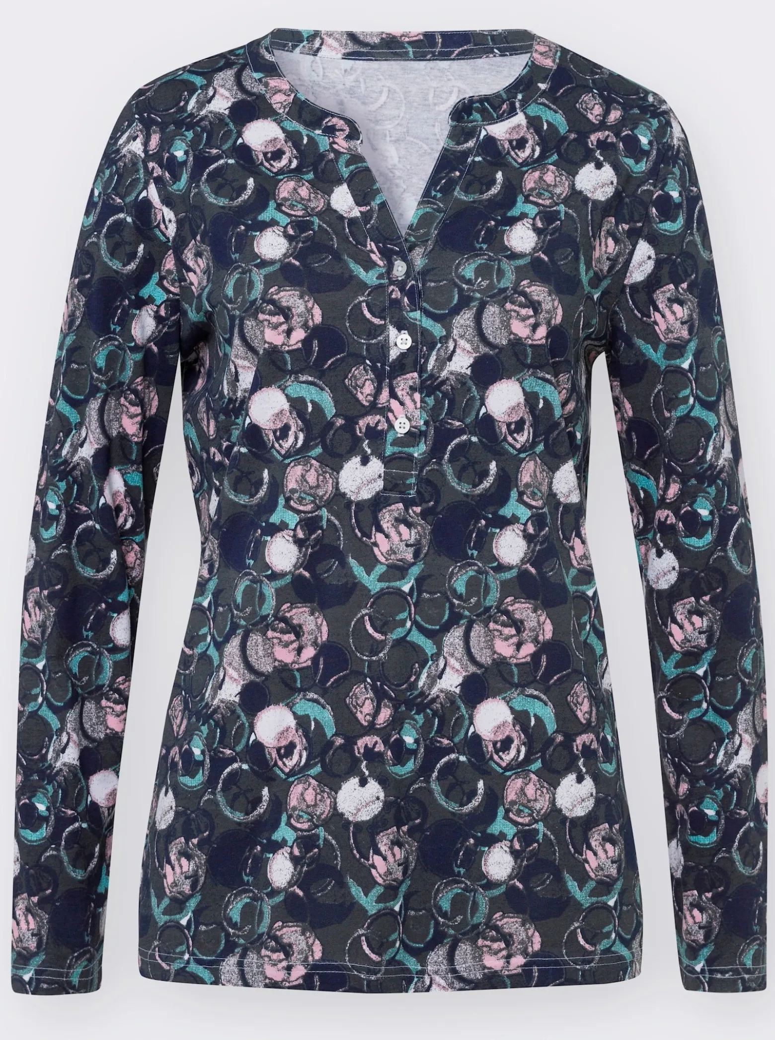 Langarmshirt mit Rundhals-Ausschnitt