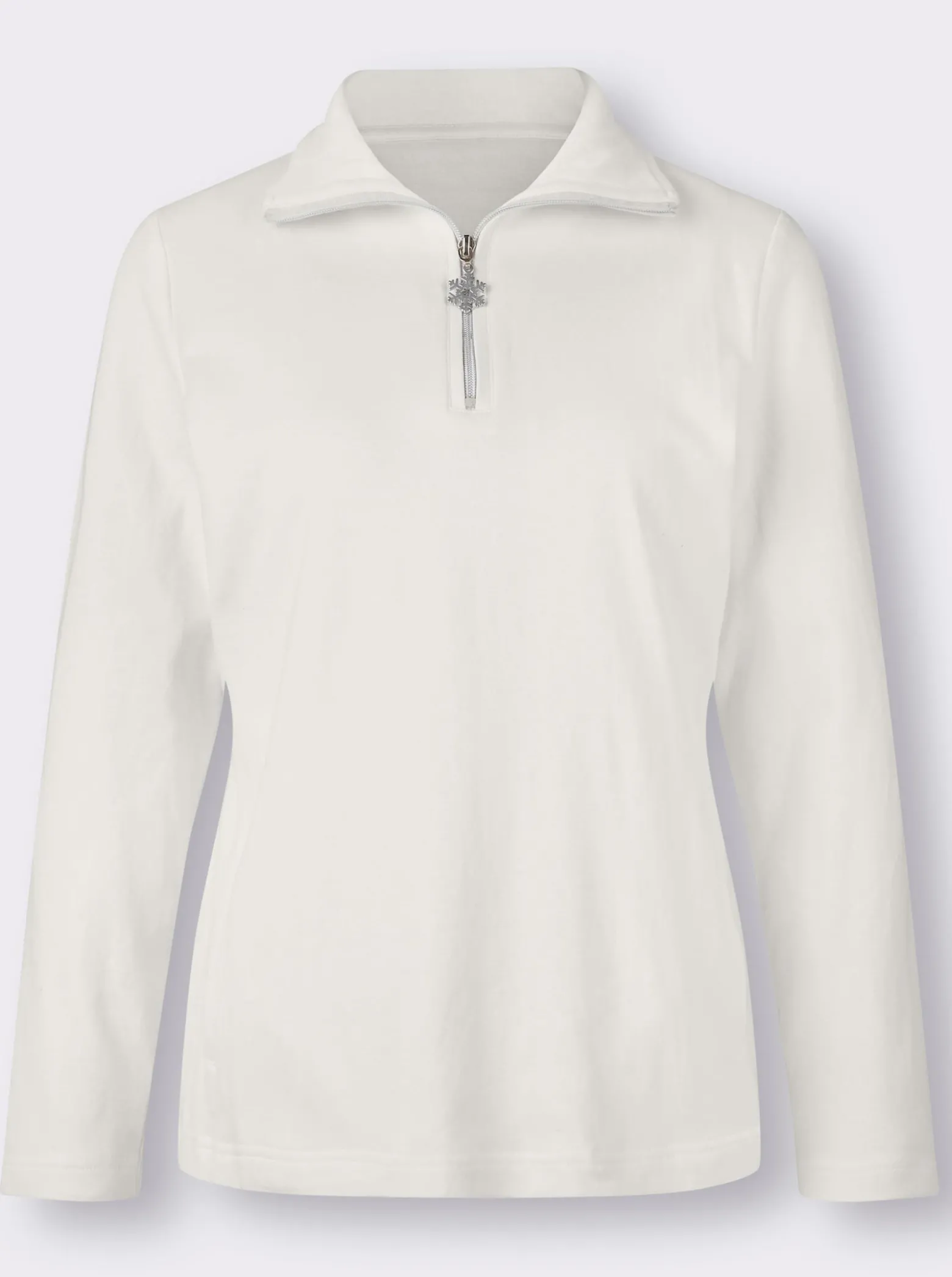 Langarmshirt mit Schneeflocken-Anhänger