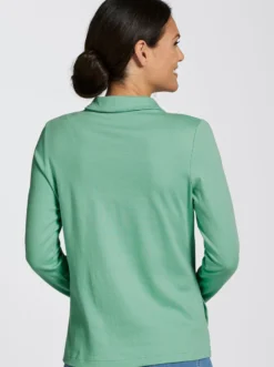 Langarmshirt mit Schneeflocken-Anhänger