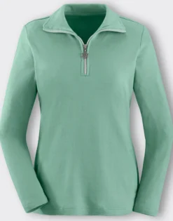Langarmshirt mit Schneeflocken-Anhänger