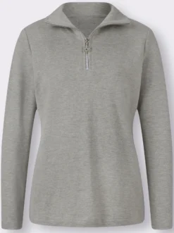 Langarmshirt mit Schneeflocken-Anhänger