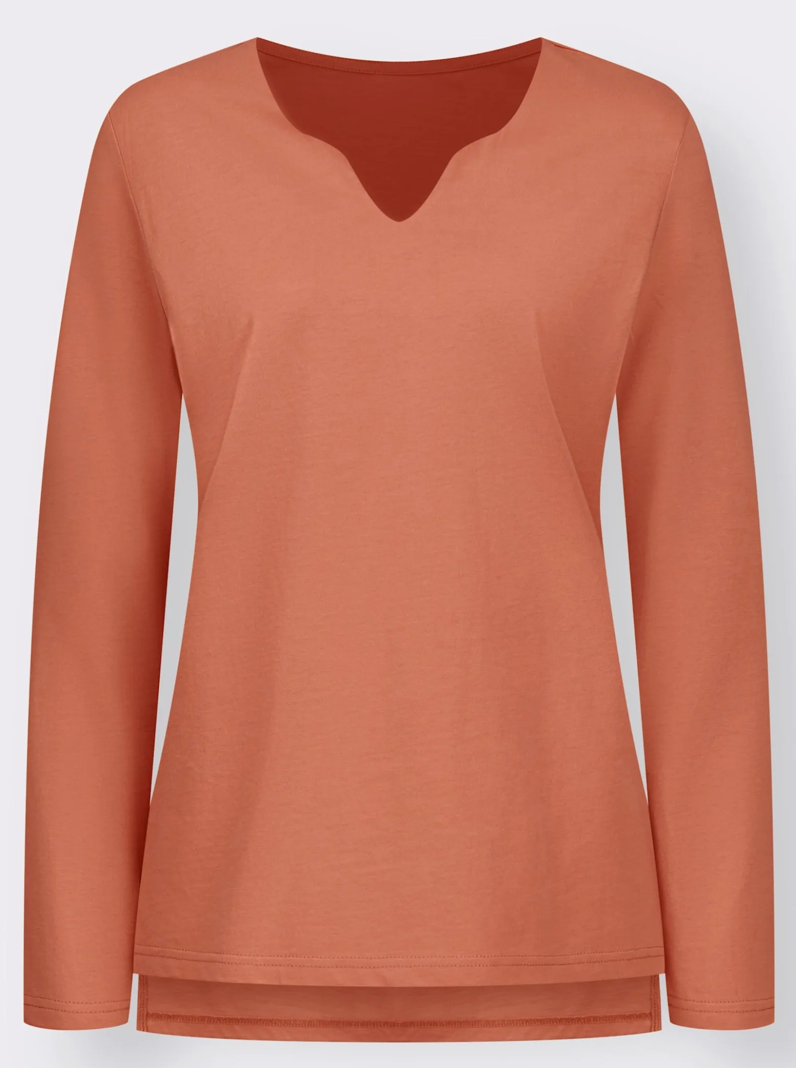 Langarmshirt mit Seitenschlitzen