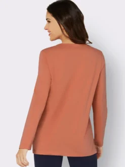 Langarmshirt mit Seitenschlitzen