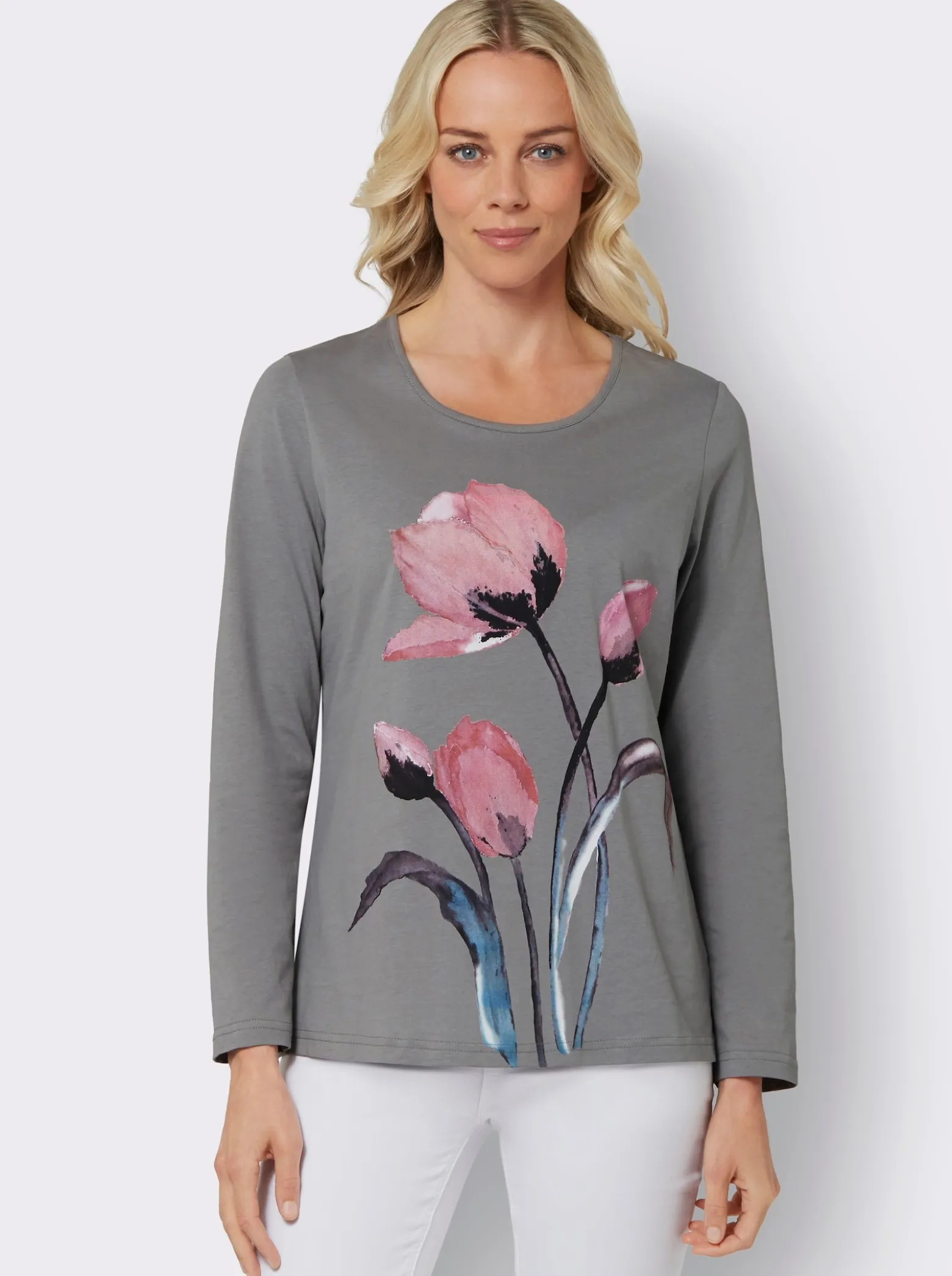 Langarmshirt mit Seitenschlitzen