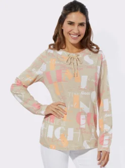 Langarmshirt mit Seitenschlitzen