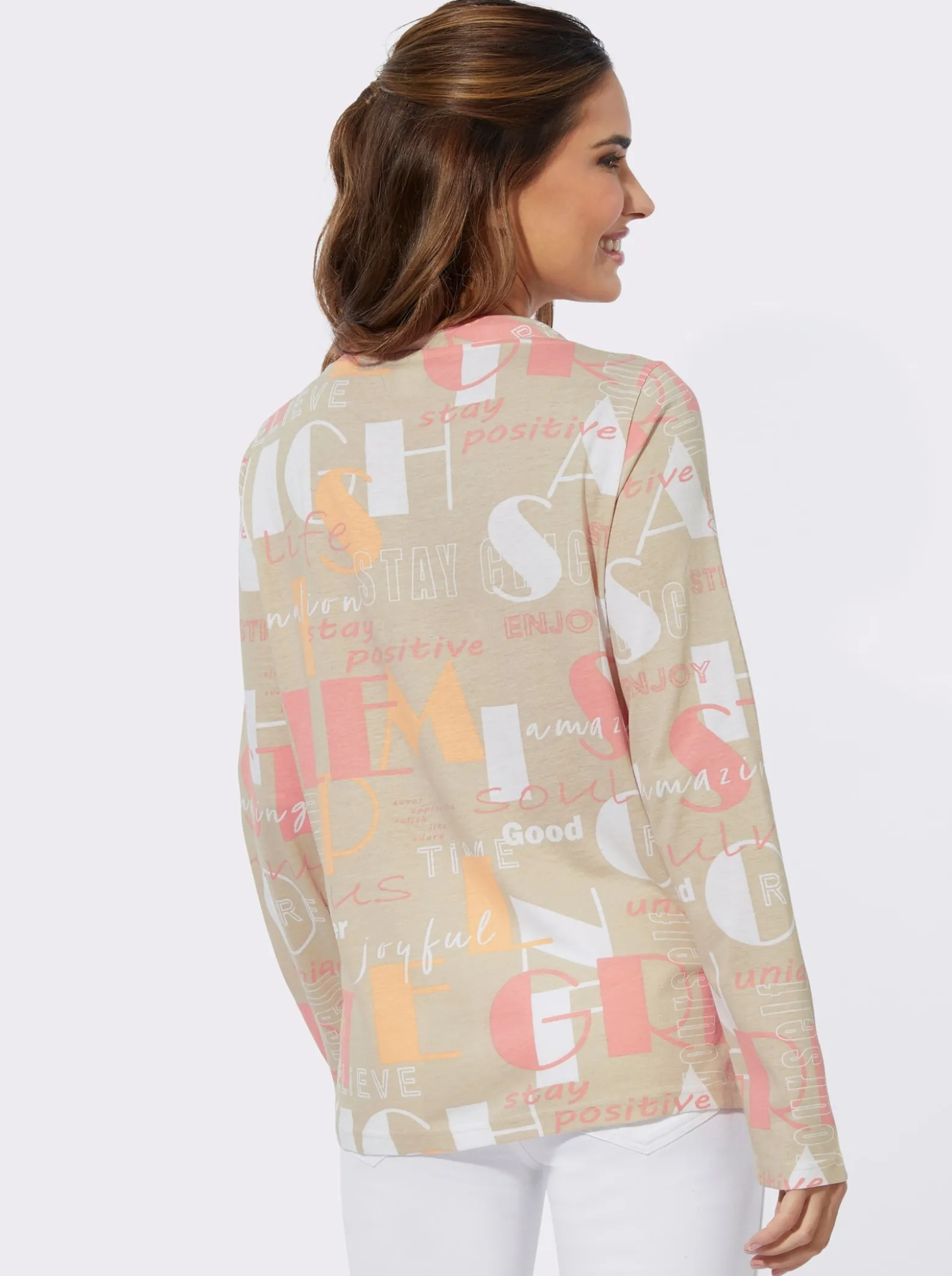 Langarmshirt mit Seitenschlitzen
