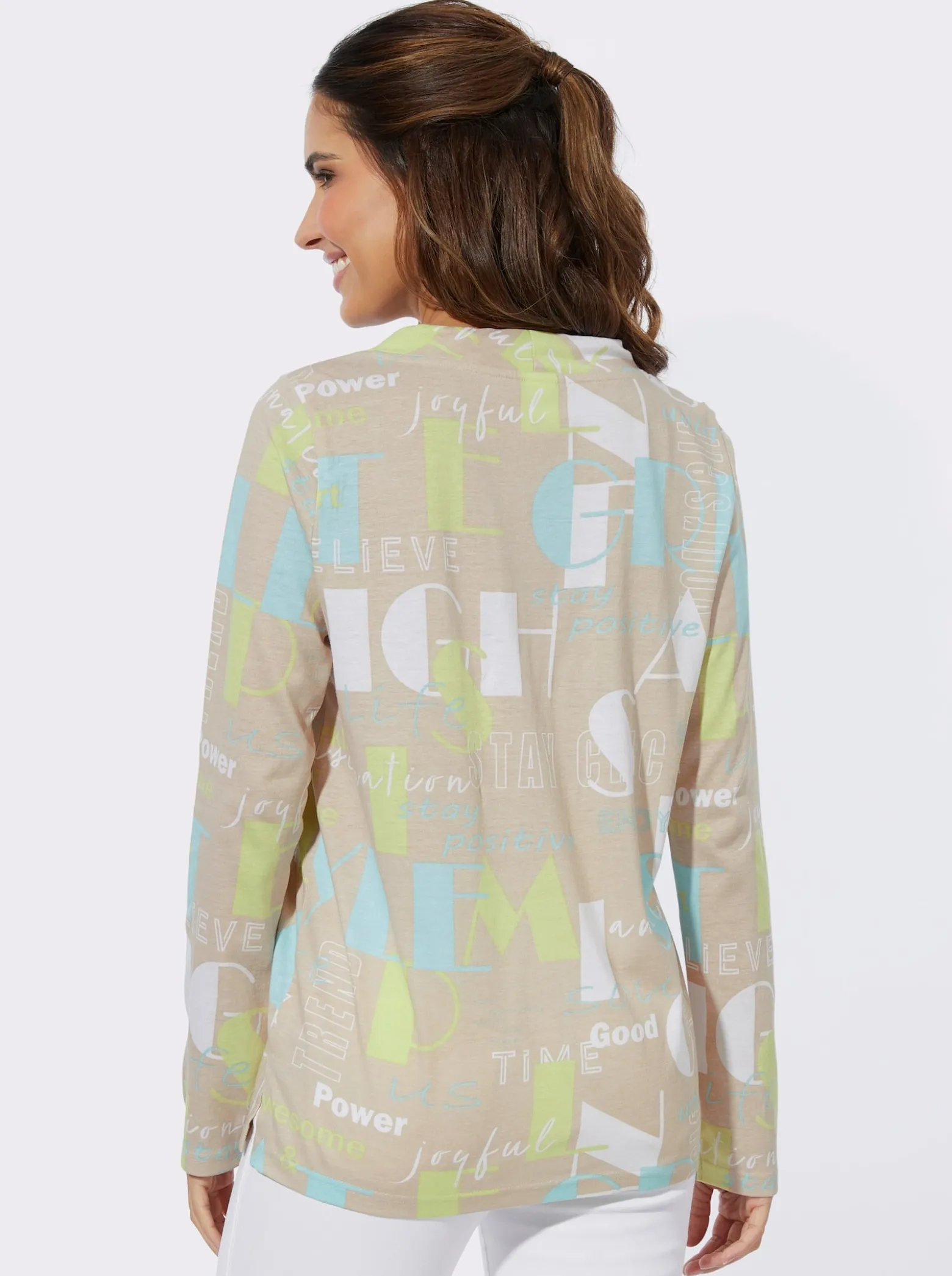 Langarmshirt mit Seitenschlitzen
