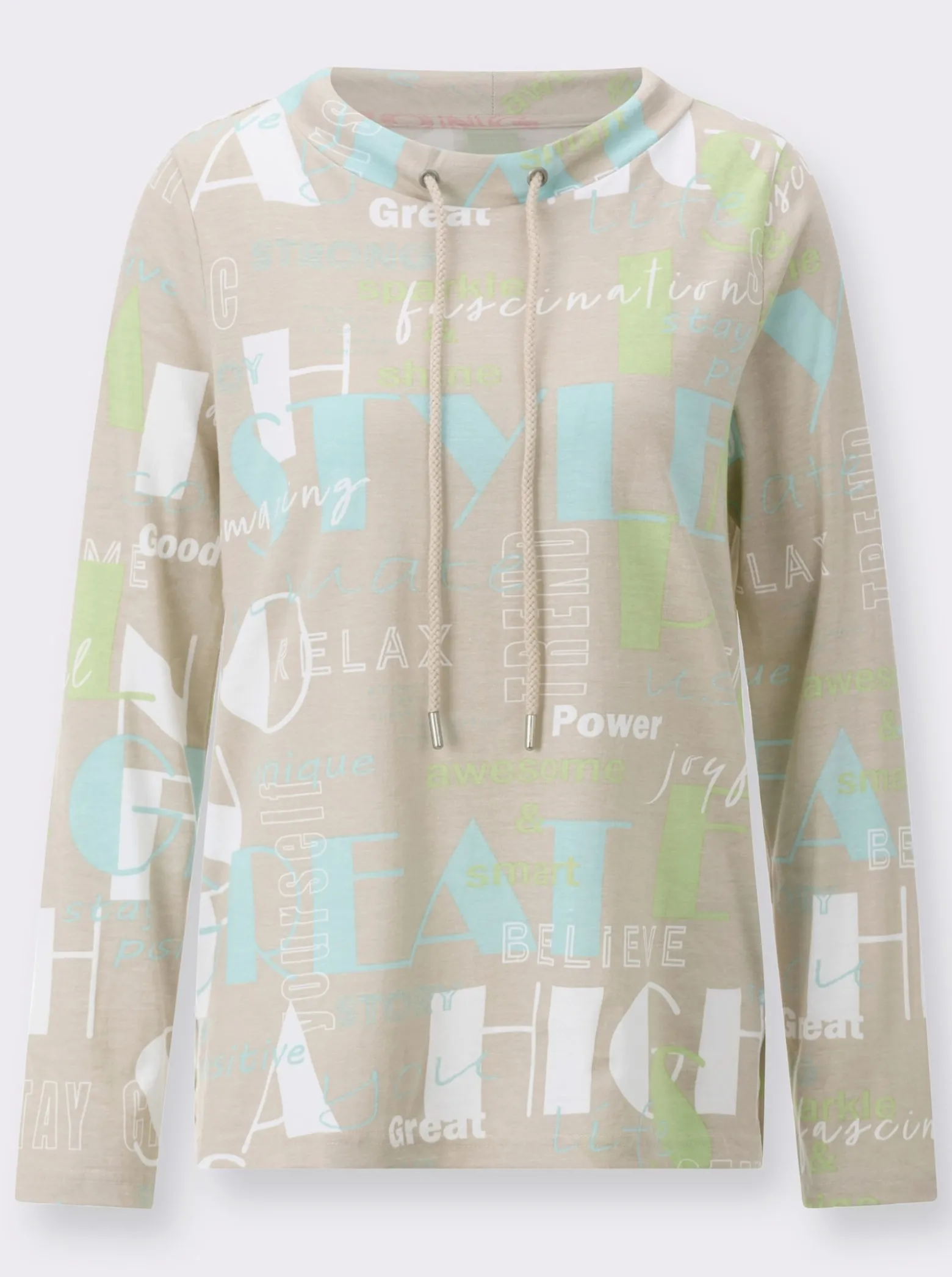Langarmshirt mit Seitenschlitzen