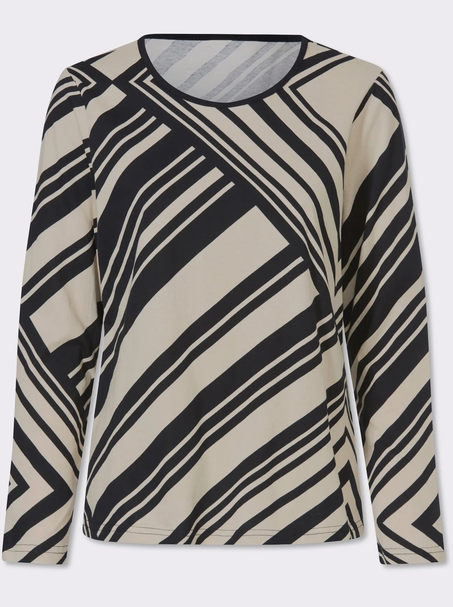 Langarmshirt mit Streifenmuster