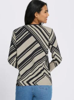 Langarmshirt mit Streifenmuster