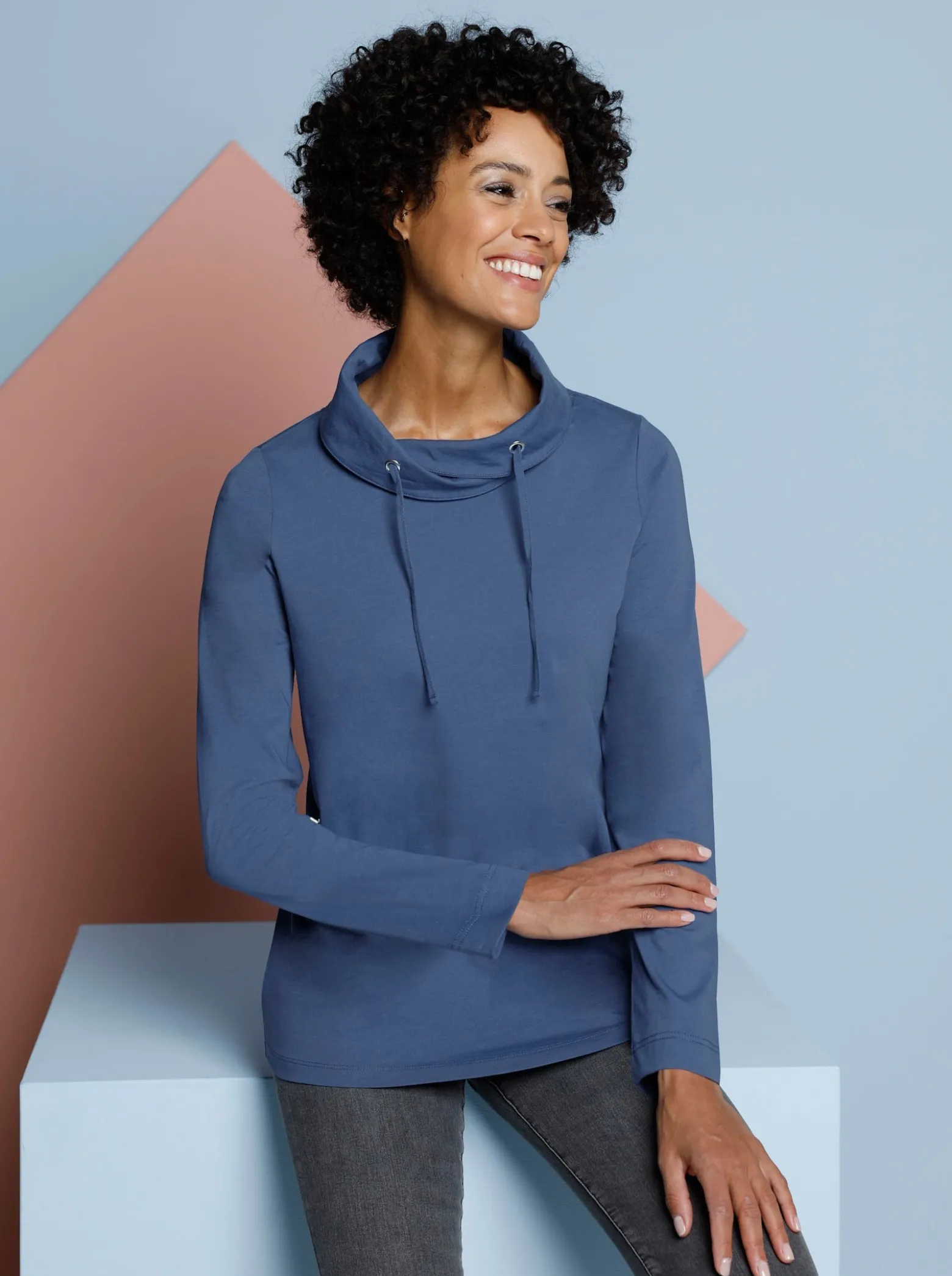 Langarmshirt mit Tunnelzug