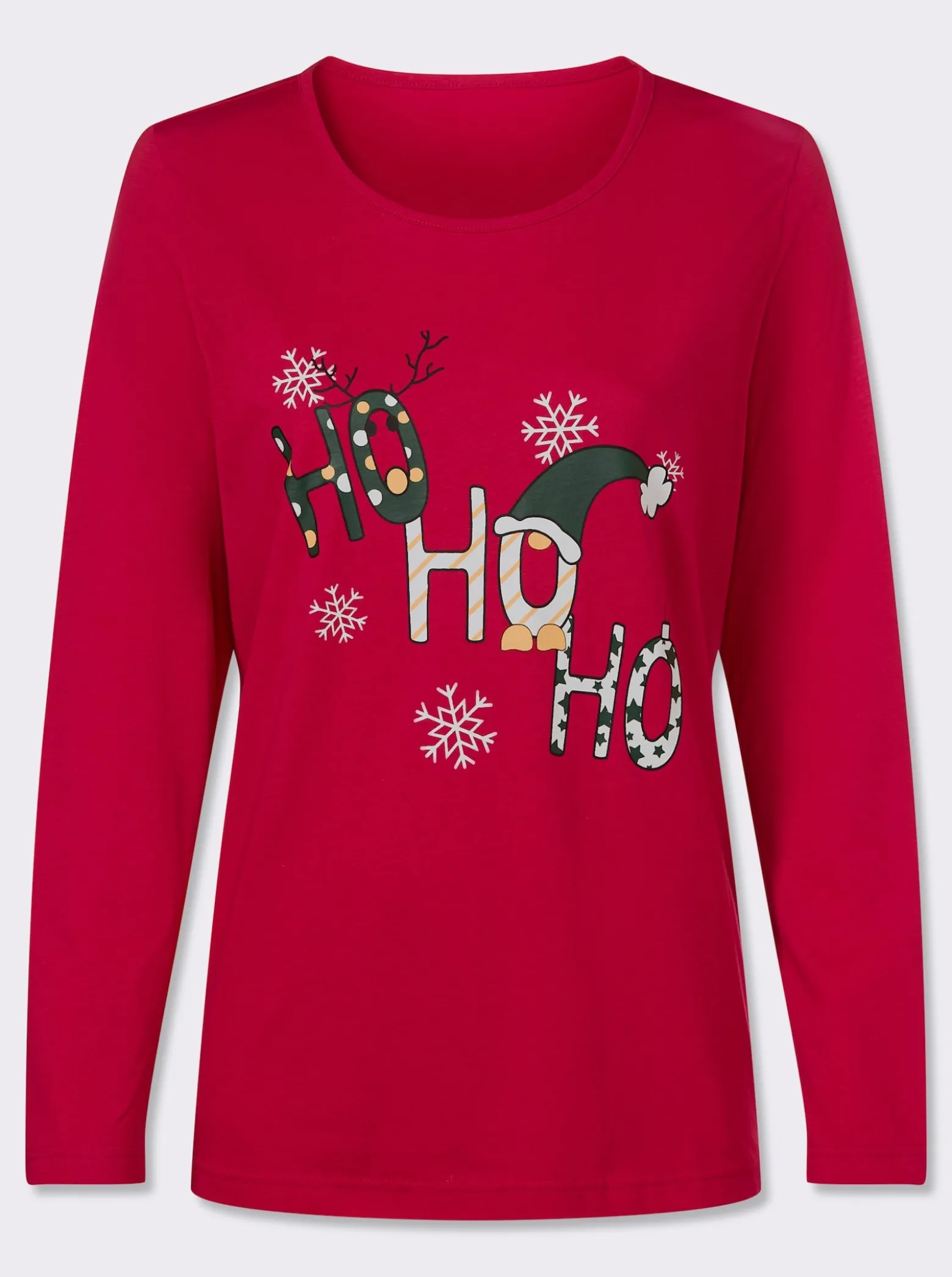 Langarmshirt mit Weihnachts-Motiv