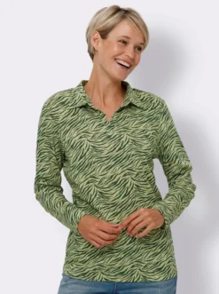 Langarmshirt mit Zebra-Druck