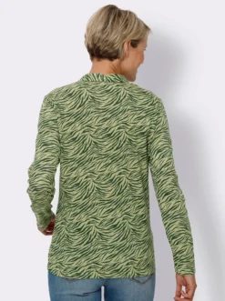 Langarmshirt mit Zebra-Druck
