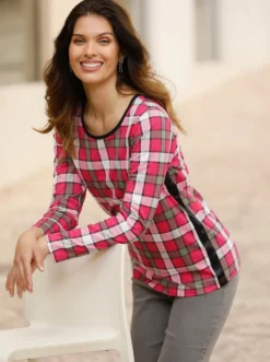 Langarmshirt mit Zierband