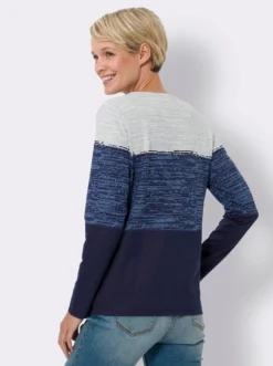Langarmshirt mit Zierknöpfen