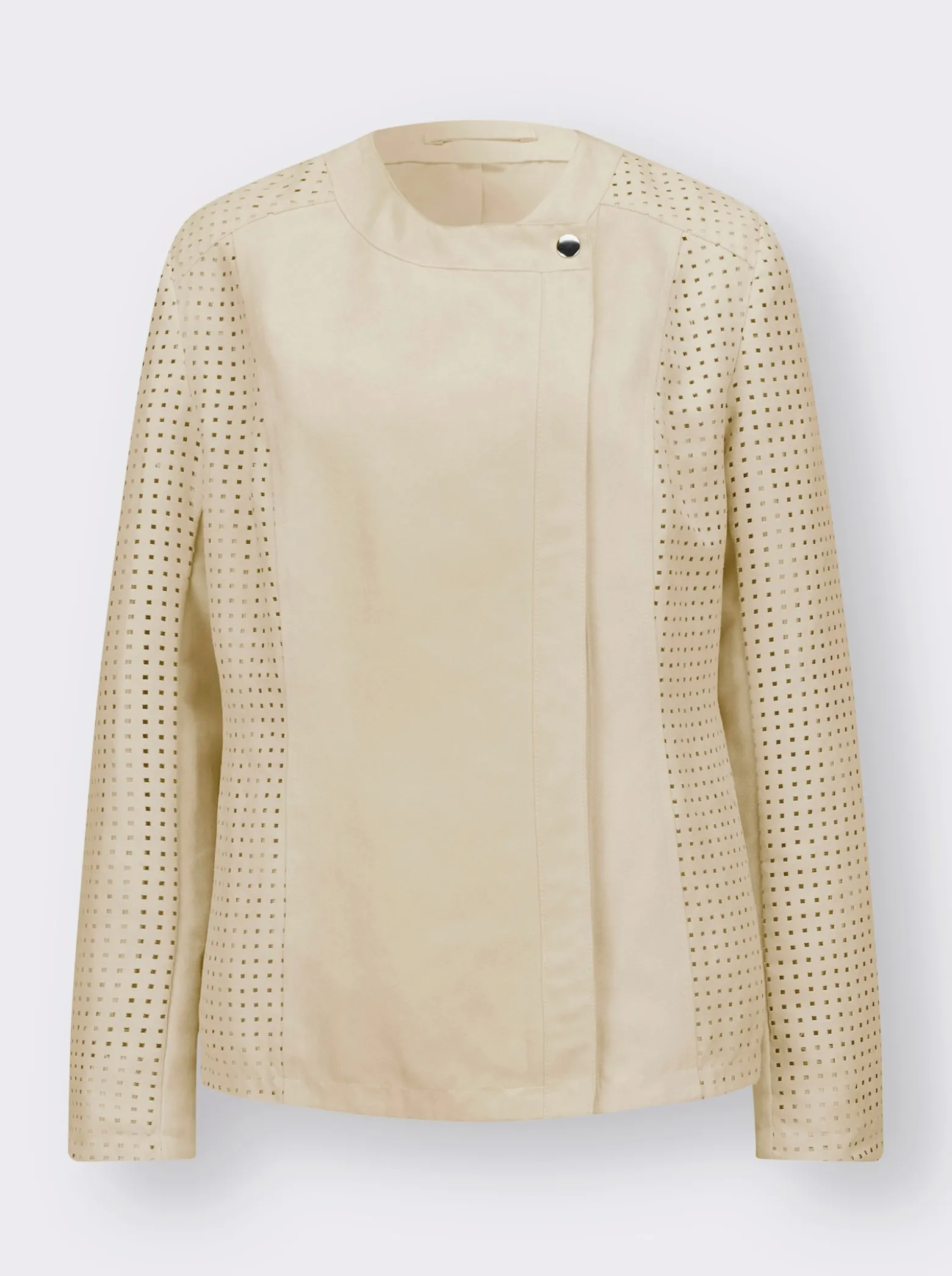 Lederimitatjacke mit Lasercut-Muster