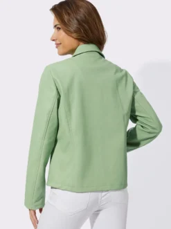 Lederimitatjacke mit Reißverschluss