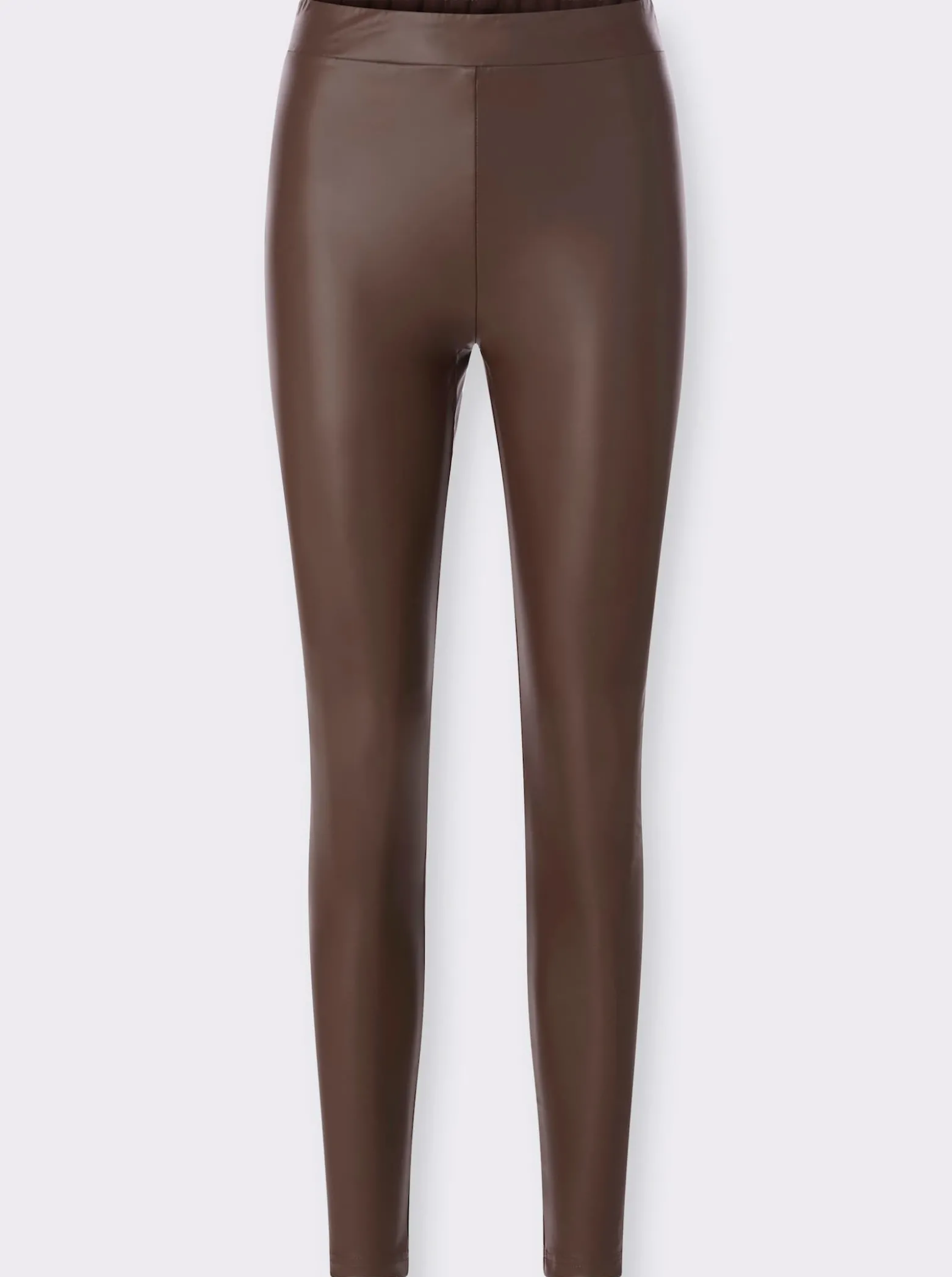 Leggings aus Leder-Imitat
