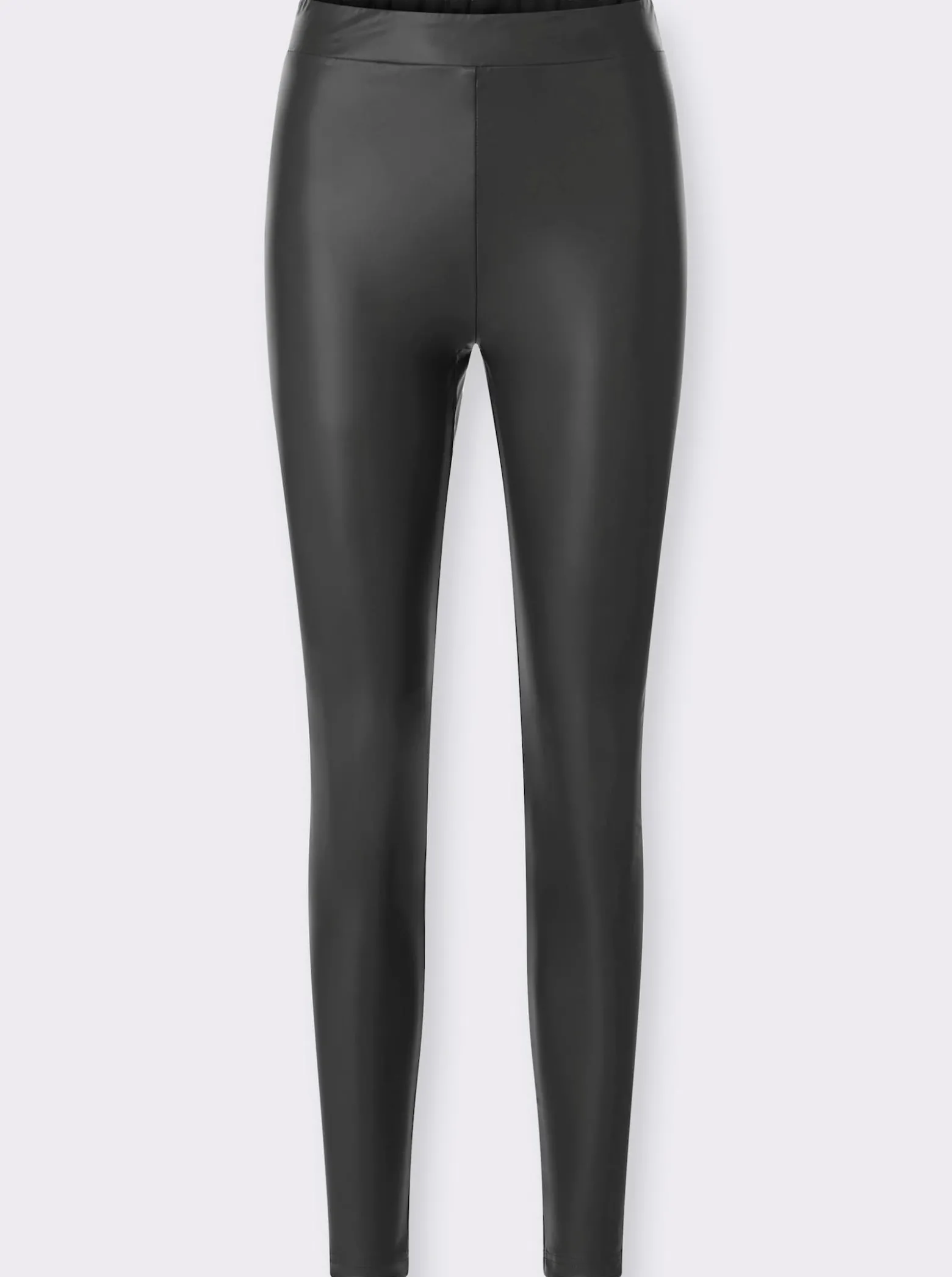 Leggings aus Leder-Imitat