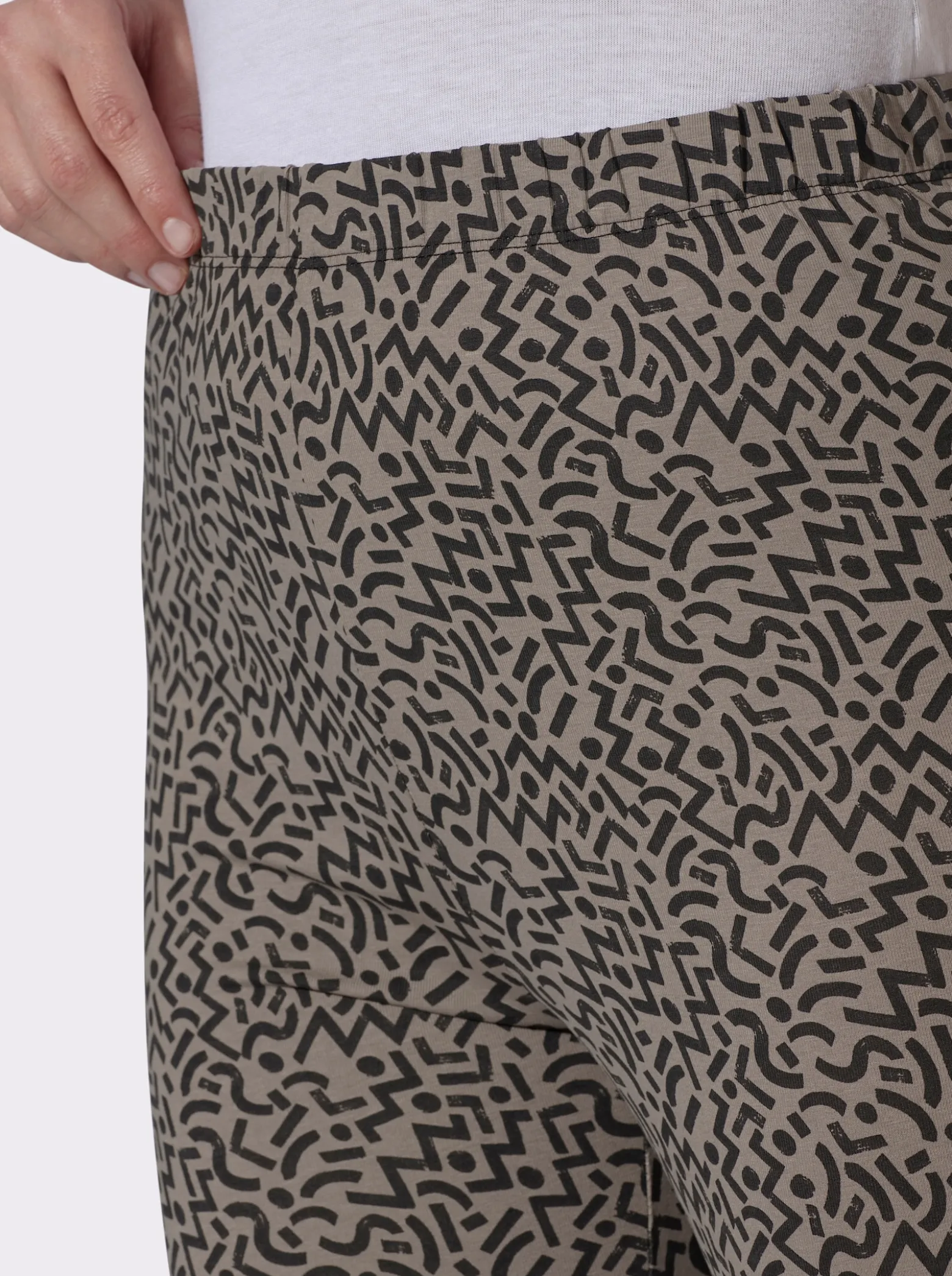 Leggings im grafischen Druckmuster