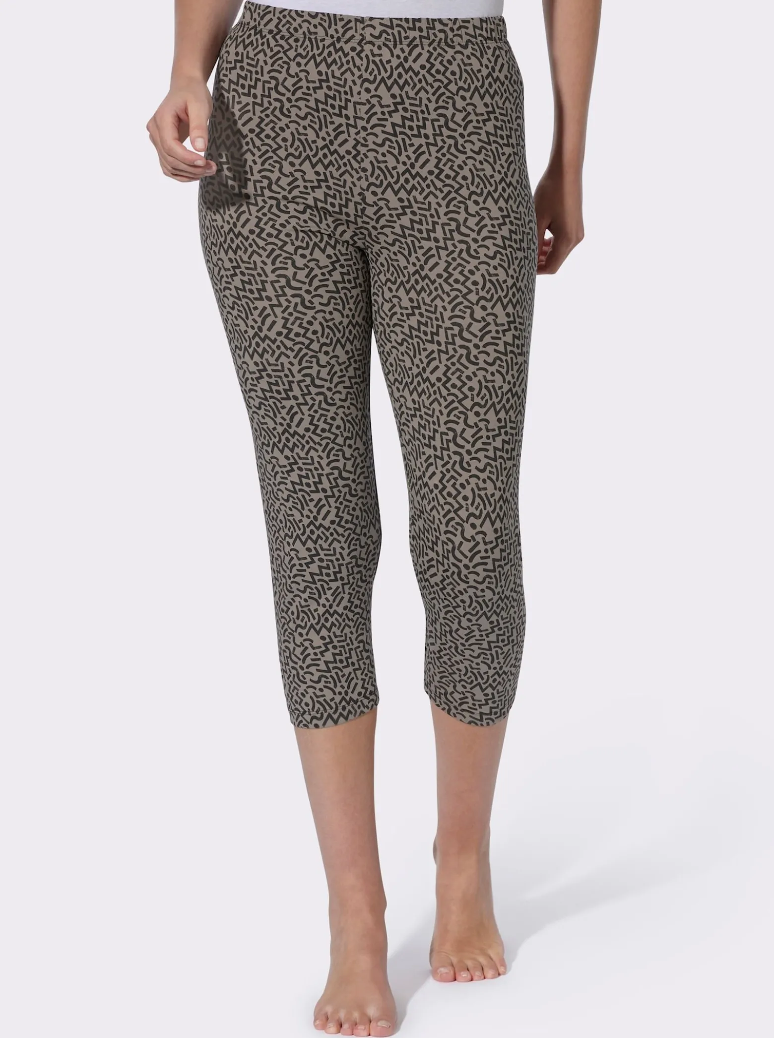 Leggings im grafischen Druckmuster