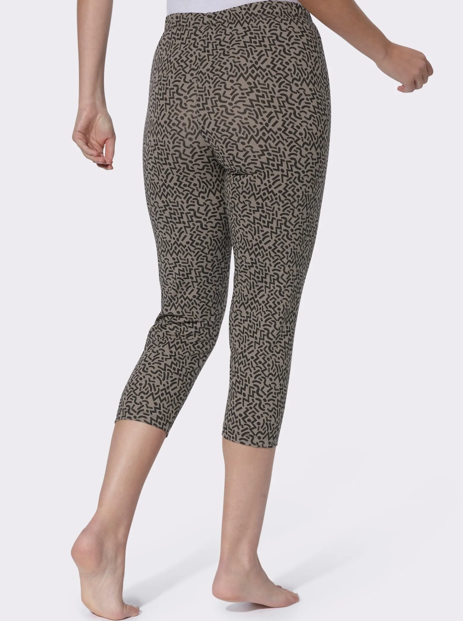 Leggings im grafischen Druckmuster