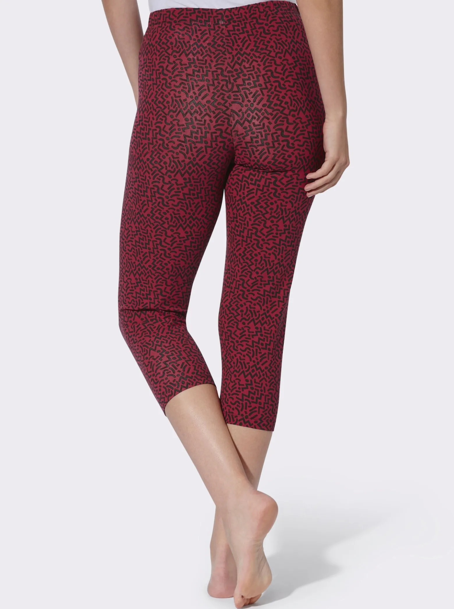 Leggings im grafischen Druckmuster
