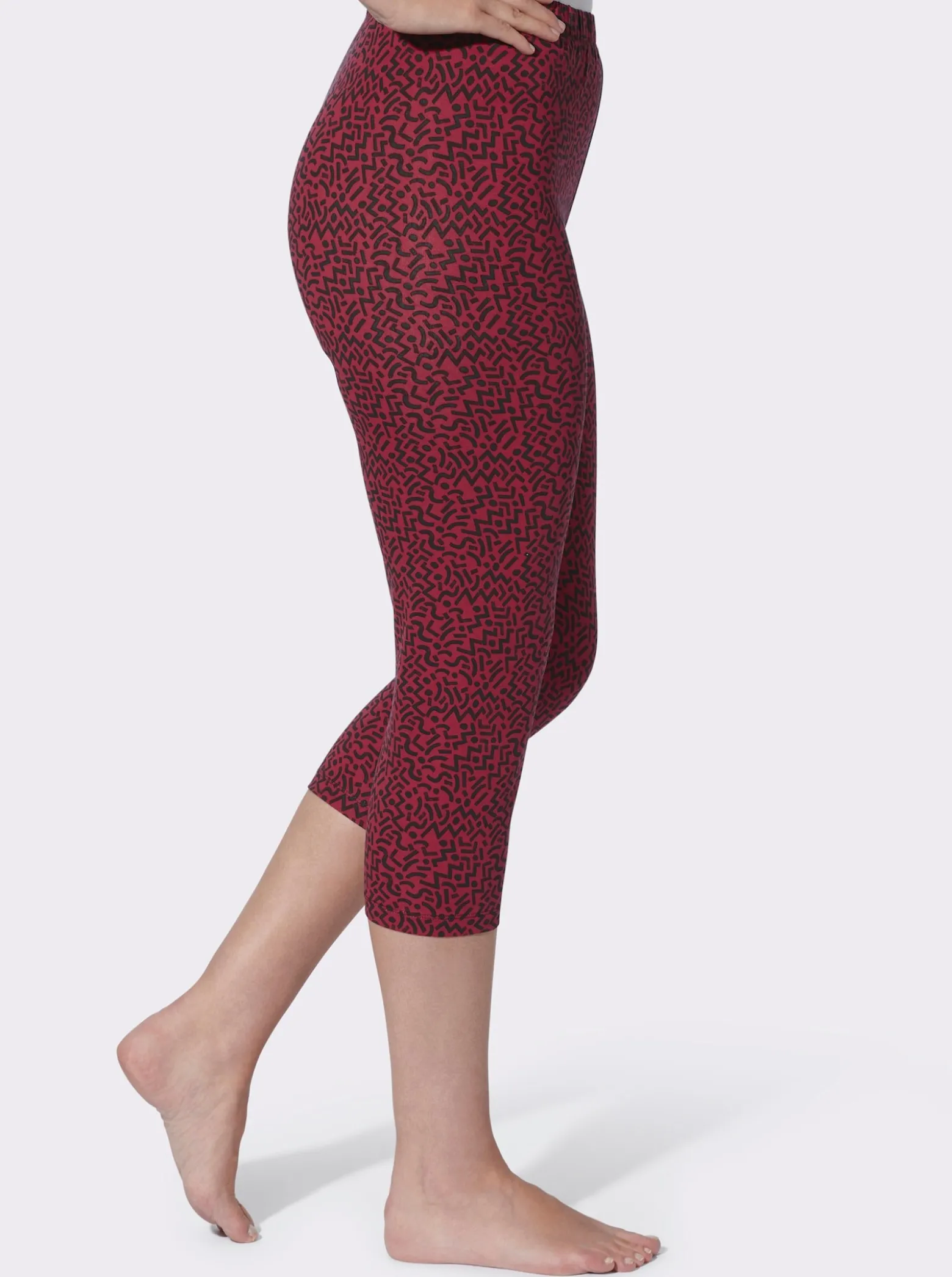 Leggings im grafischen Druckmuster