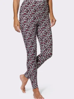 Leggings im Leo-Dessin