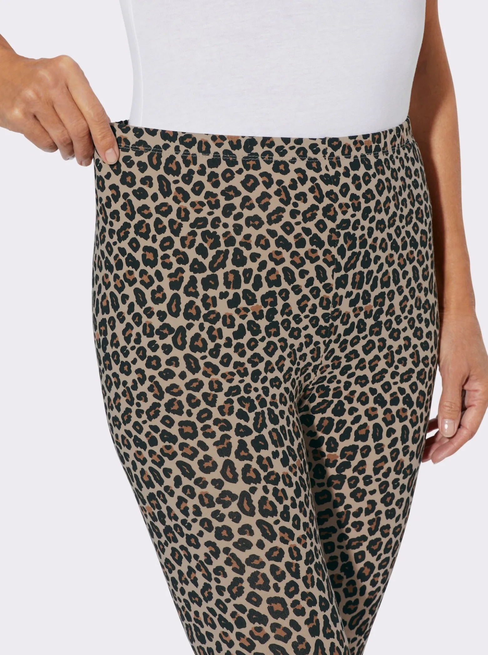 Leggings im Leo-Dessin