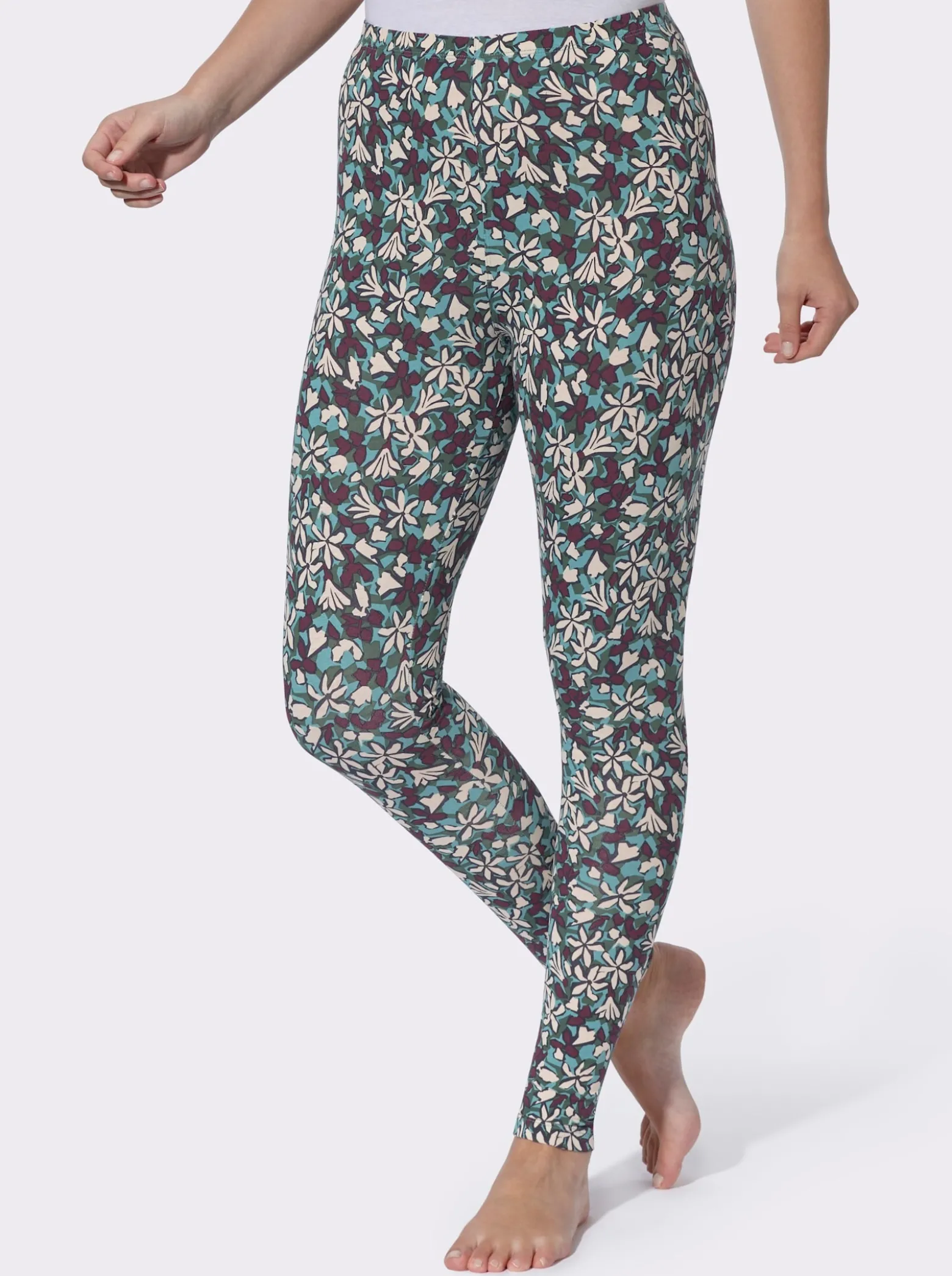 Leggings mit Blumendruck