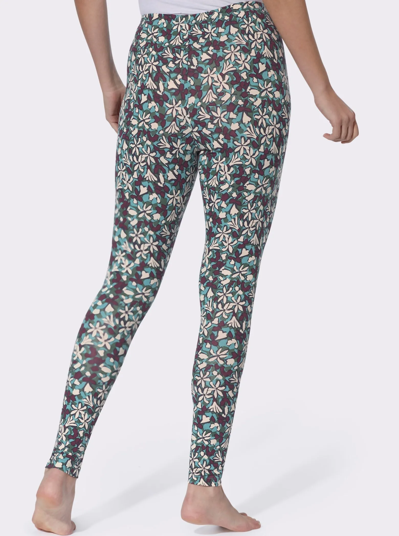 Leggings mit Blumendruck