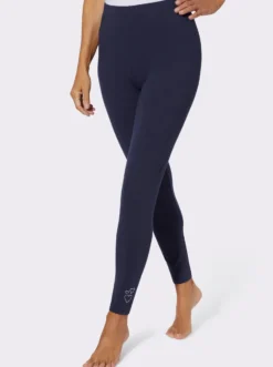 Leggings mit glänzenden Ziersteinchen