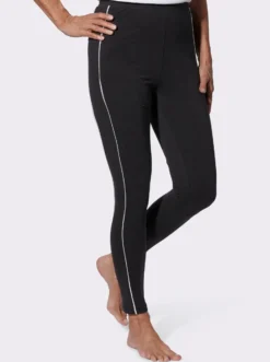 Leggings mit Kontrastpaspeln