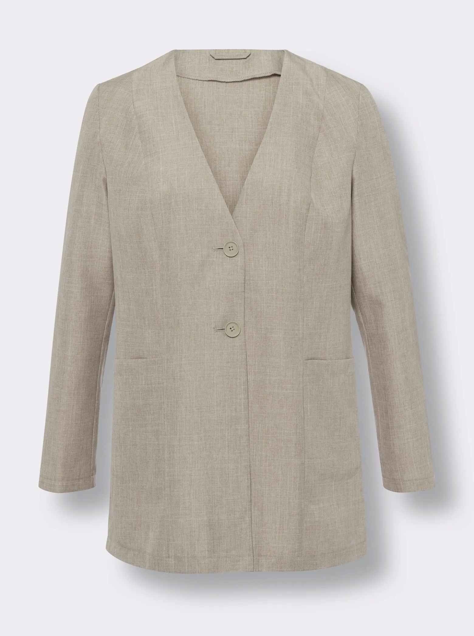 Longblazer in Leinen-Optik