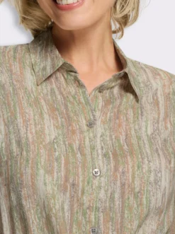 Longbluse aus reiner Viskose