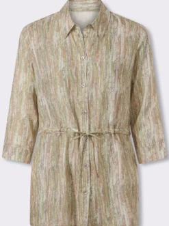 Longbluse aus reiner Viskose