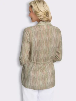 Longbluse aus reiner Viskose