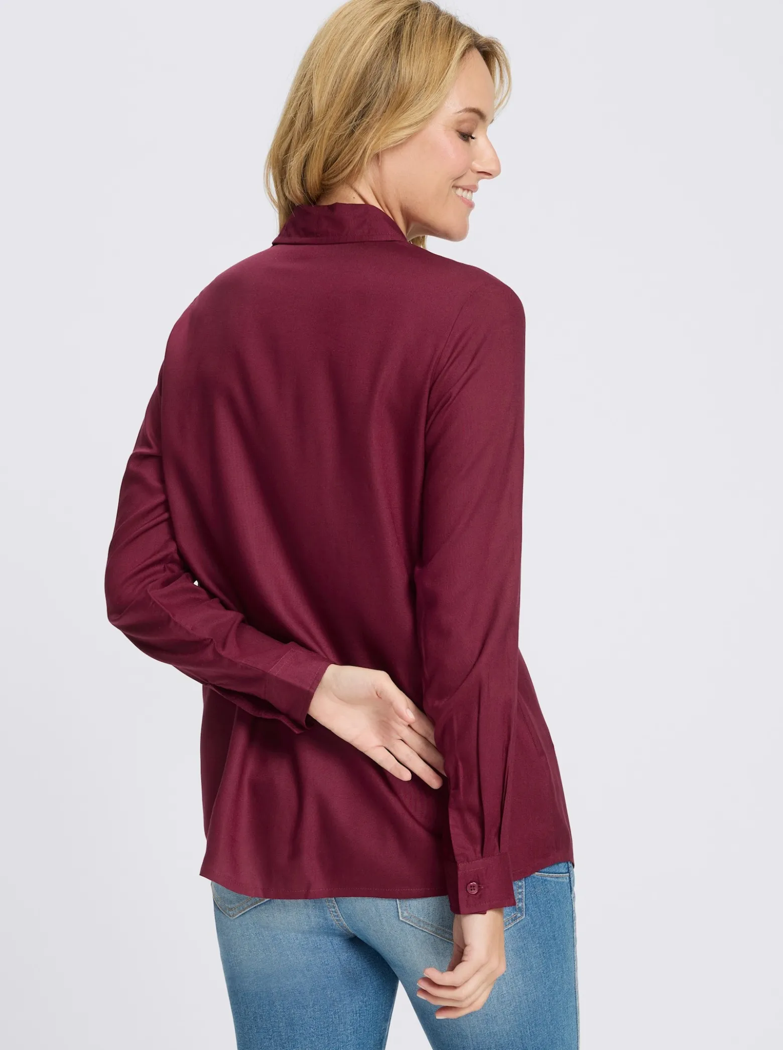 Longbluse in leichter A-Form