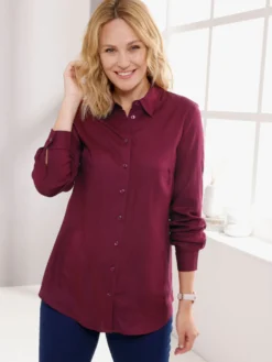 Longbluse in leichter A-Form