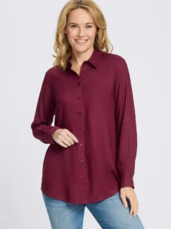 Longbluse in leichter A-Form
