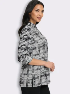 Longbluse in leichter A-Linie